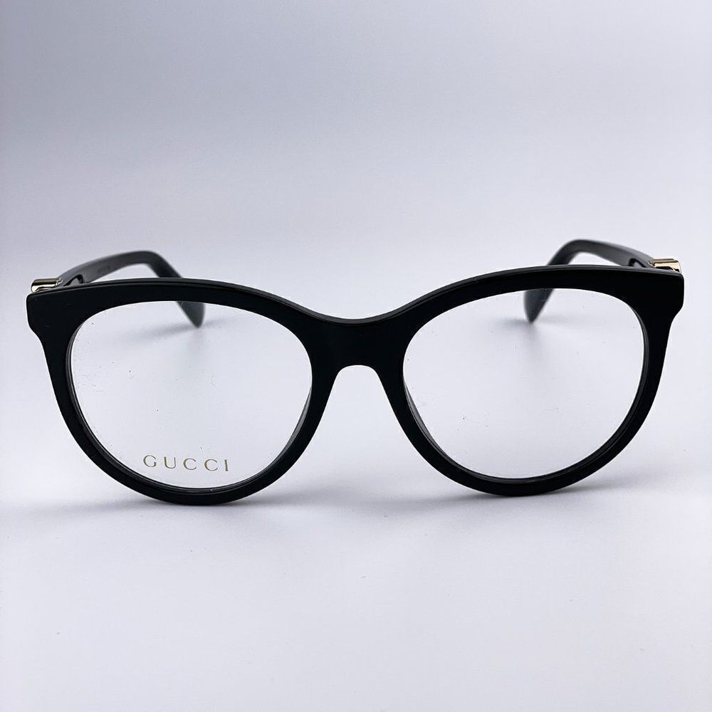 SALE! NEW GUCCI GG1074O 004 Shiny Black Cat Eye Women Eyeglasses